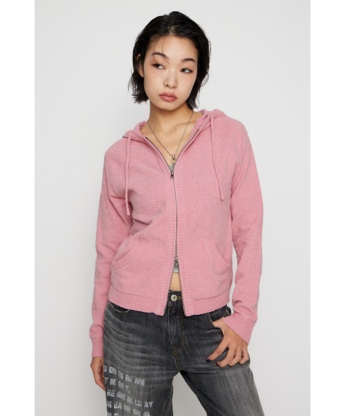 LAGUA GEM（ラグアジェム） パーカー POCKET RIB ZIP フーディ