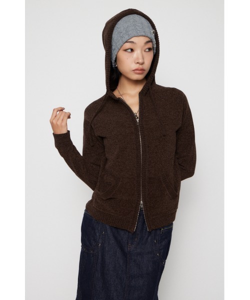 LAGUA GEM（ラグアジェム） パーカー POCKET RIB ZIP フーディ