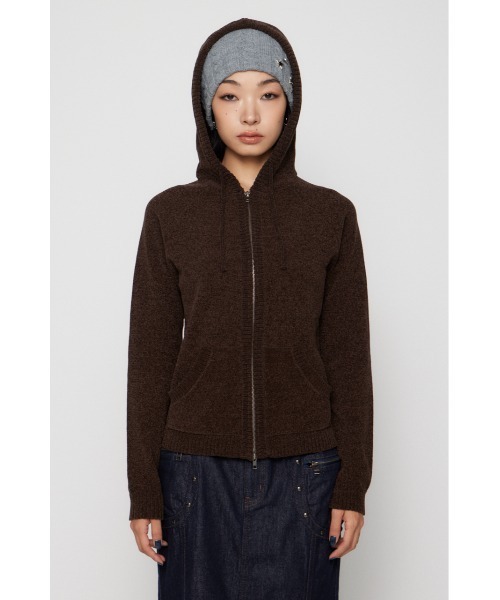 LAGUA GEM（ラグアジェム） パーカー POCKET RIB ZIP フーディ 