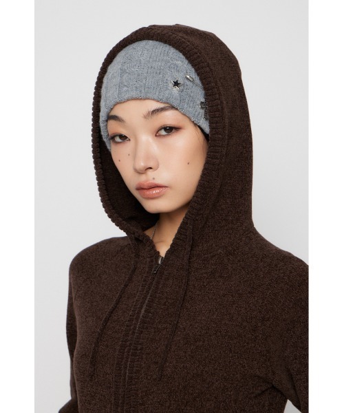 LAGUA GEM（ラグアジェム） パーカー POCKET RIB ZIP フーディ