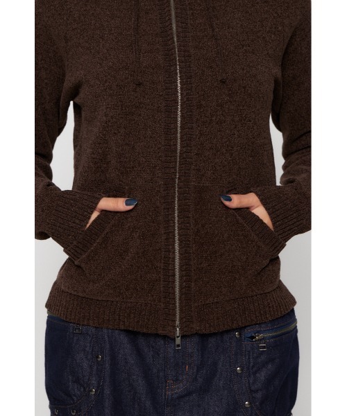 LAGUA GEM（ラグアジェム） パーカー POCKET RIB ZIP フーディ