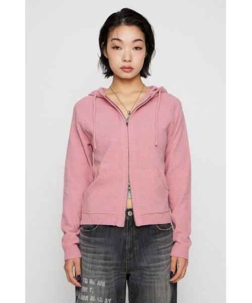 LAGUA GEM（ラグアジェム） パーカー POCKET RIB ZIP フーディ