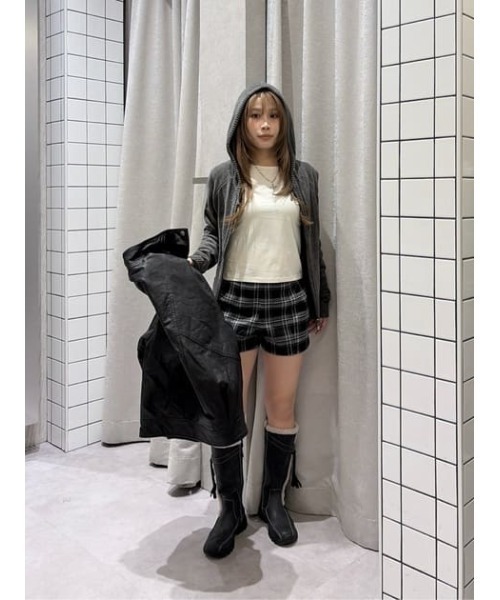 LAGUA GEM（ラグアジェム） パーカー POCKET RIB ZIP フーディ