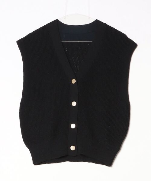 「Shelly island」 ノースリーブニット FREE ブラック レディース_画像2