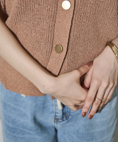 「Shelly island」 ノースリーブニット FREE ブラック レディース_画像7