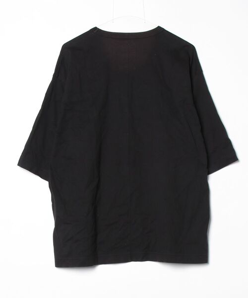 「SHAREEF」 7分袖Tシャツ 2 ブラック メンズ_画像2