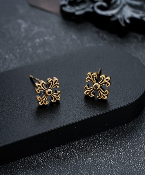 MASHIRO ピアス クロスワンポイントピアス ユニセックス(MA/EK458