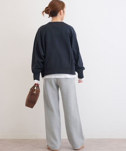 JOURNAL STANDARD relume (ジャーナルスタンダードレリューム) ■■ ③ 25070462802010 オフショルロゴスウェット レディース ネイビー FREE JOURNAL STANDARD relume（ジャーナルスタンダード レリューム