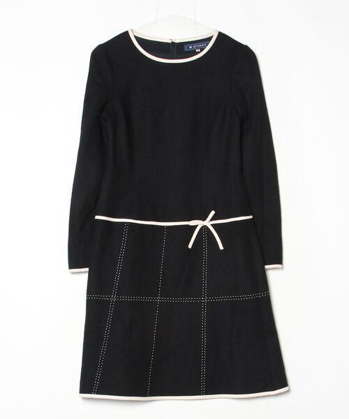 M'S GRACY 長袖ワンピース 38 M'S GRACY（エムズグレイシー） 長袖ワンピース 38 ブラック