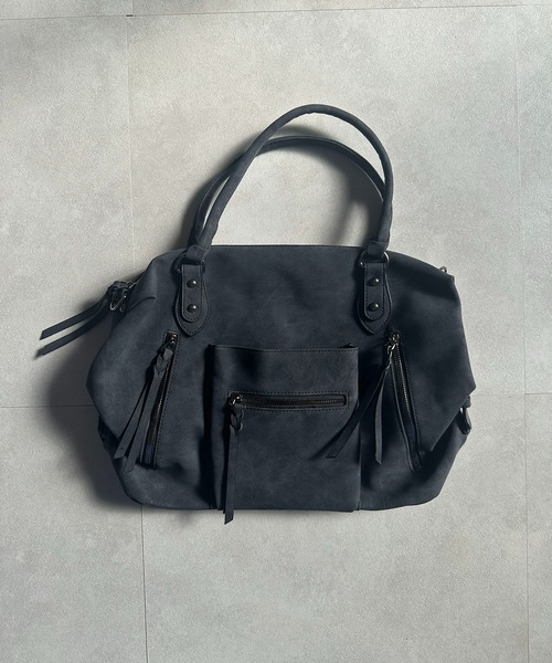 ショルダーバッグ バッグ ダブルジップ2WAYボストンショルダーバッグ/Y2K レディース | lulufa | 16