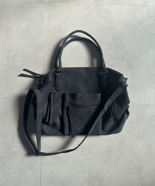 ショルダーバッグ バッグ ダブルジップ2WAYボストンショルダーバッグ/Y2K レディース | lulufa | 18