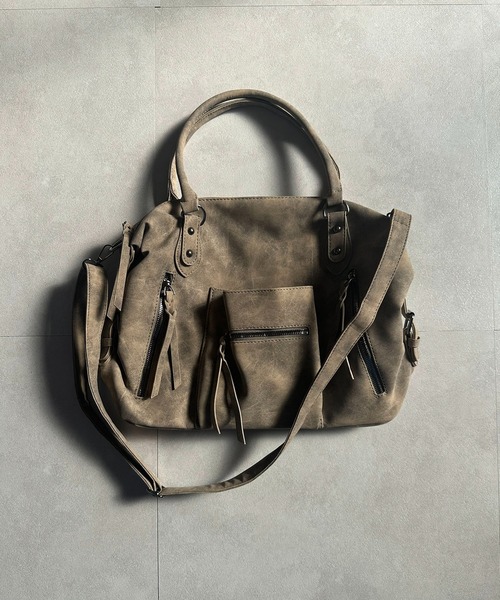 ショルダーバッグ バッグ ダブルジップ2WAYボストンショルダーバッグ/Y2K レディース | lulufa | 21