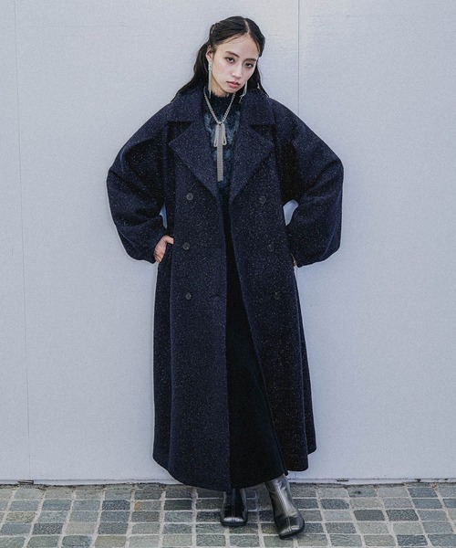 HARE（ハレ） コート チェスターコート コクーンスリーブラメロング