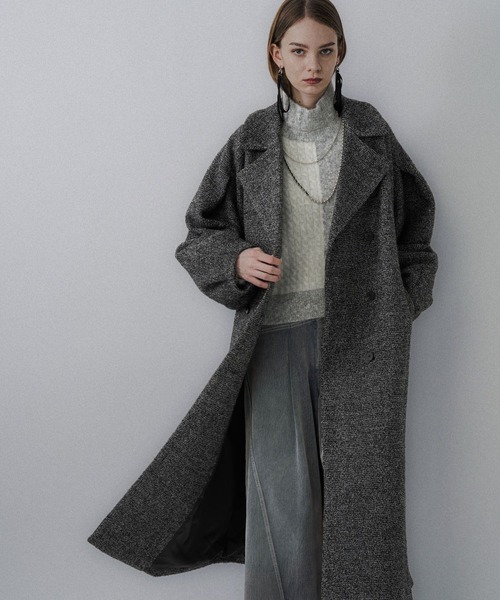 HARE（ハレ） コート チェスターコート コクーンスリーブラメロング