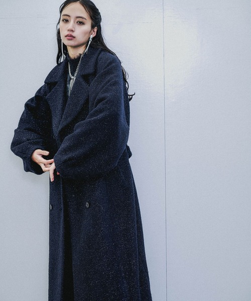 HARE（ハレ） コート チェスターコート コクーンスリーブラメロング
