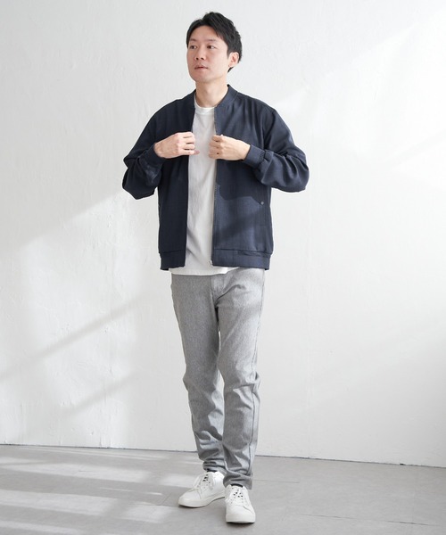 「ikka」 ブルゾン L ネイビー メンズ_画像5