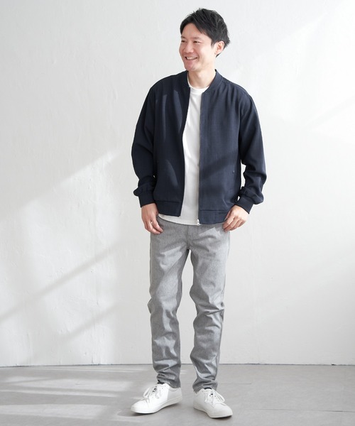 「ikka」 ブルゾン L ネイビー メンズ_画像6