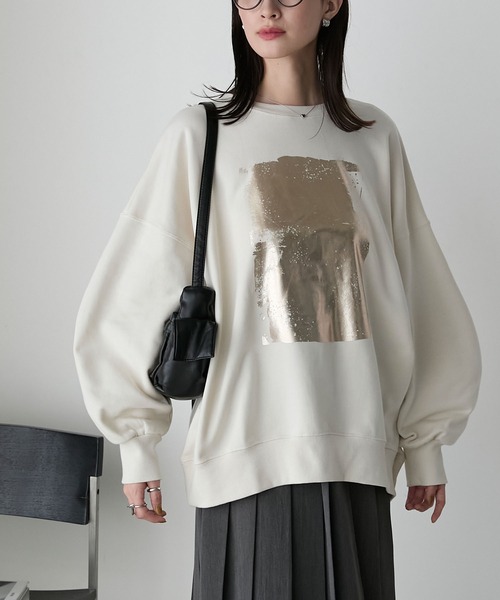 「forksy.」 スウェットカットソー FREE ブラック レディース_画像2