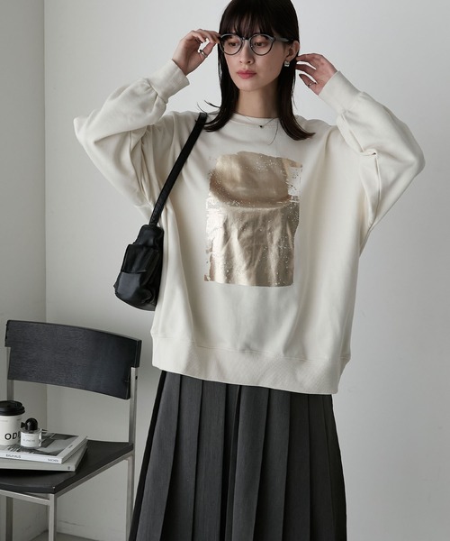 「forksy.」 スウェットカットソー FREE ブラック レディース_画像3