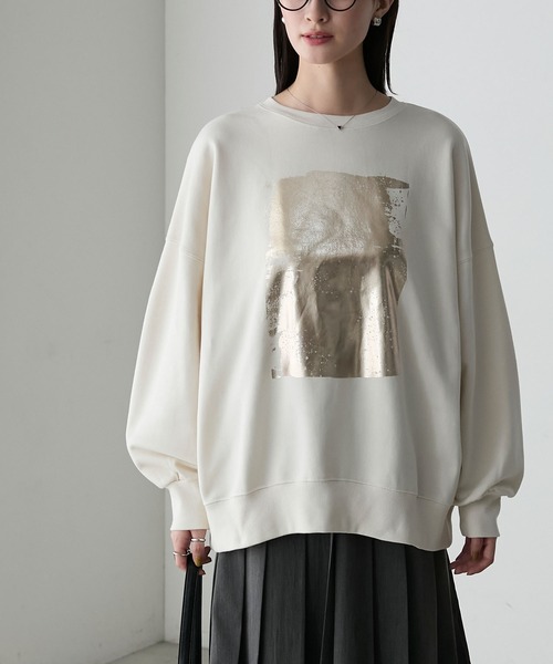 「forksy.」 スウェットカットソー FREE ブラック レディース_画像4