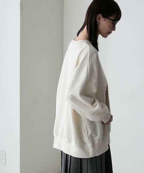 「forksy.」 スウェットカットソー FREE ブラック レディース_画像6