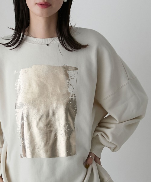 「forksy.」 スウェットカットソー FREE ブラック レディース_画像8