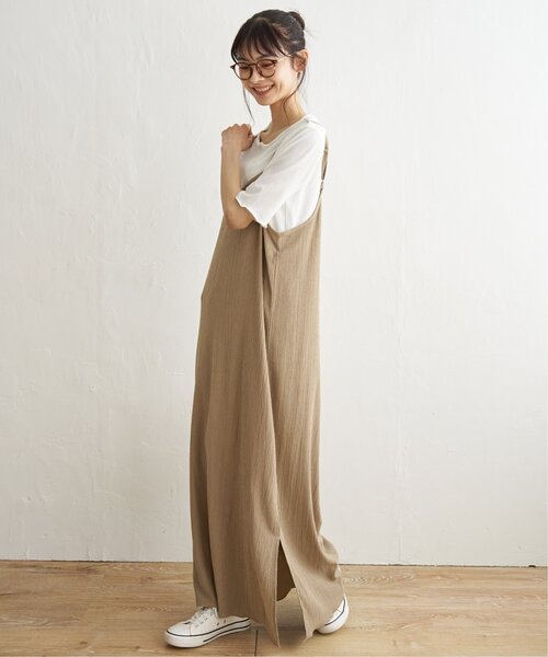 「LBC」 キャミソールワンピース M ベージュ レディース_画像6