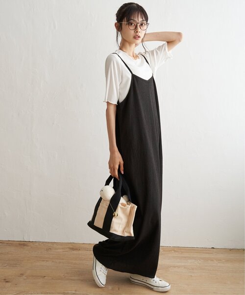 「LBC」 キャミソールワンピース M ベージュ レディース_画像9