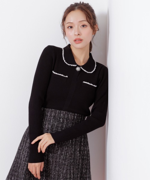 JILLSTUART - 美品 ジルスチュアート JILLSTUART ショート丈長袖ニット レディース FR JILL by JILL STUART（ジルバイジルスチュアート） ニット セーター