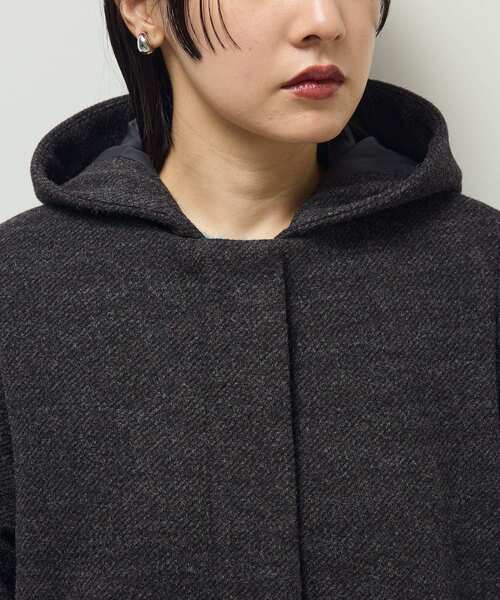 Green Parks（グリーンパークス） ノーカラーコート コート 2wayフード