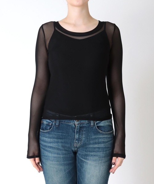 「Cepica」 長袖カットソー FREE ブラック レディース_画像9