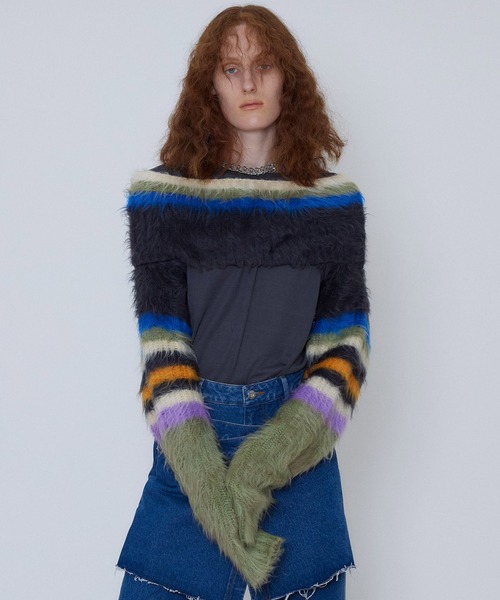 MAISON SPECIAL（メゾンスペシャル） 長袖ニット FREE グレー