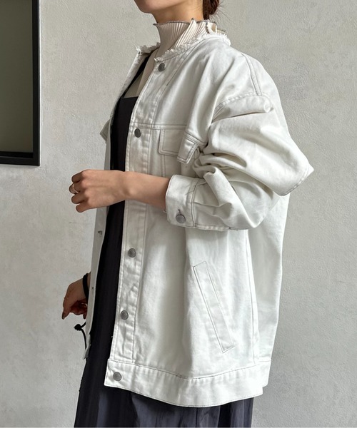 Thevon（ゼヴォン） デニムジャケット FREE オフホワイト レディース