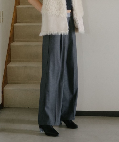 「DOUX ARCHIVES」 イージーパンツ FREE ベージュ レディース_画像5