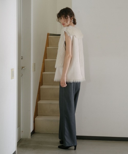 「DOUX ARCHIVES」 イージーパンツ FREE ベージュ レディース_画像9