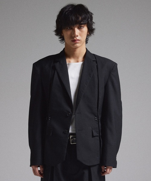 Y*）様 GRANCY ピアスデザイン テーラードジャケット スラックス セット GRANCY ジャケット テーラードジャケット 「GRANCY」Pierced Tuck