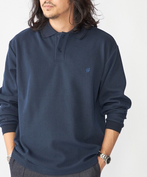 SHIPS（シップス） 長袖ポロシャツ X-LARGE ネイビー メンズ
