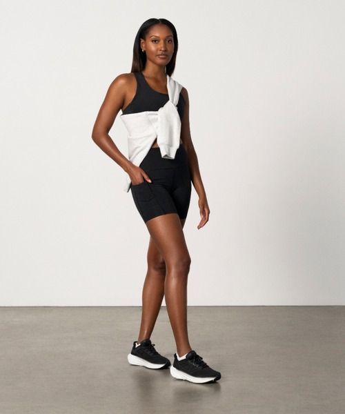 「New Balance」 ローカットスニーカー 25.0cm ブラック レディース_画像5