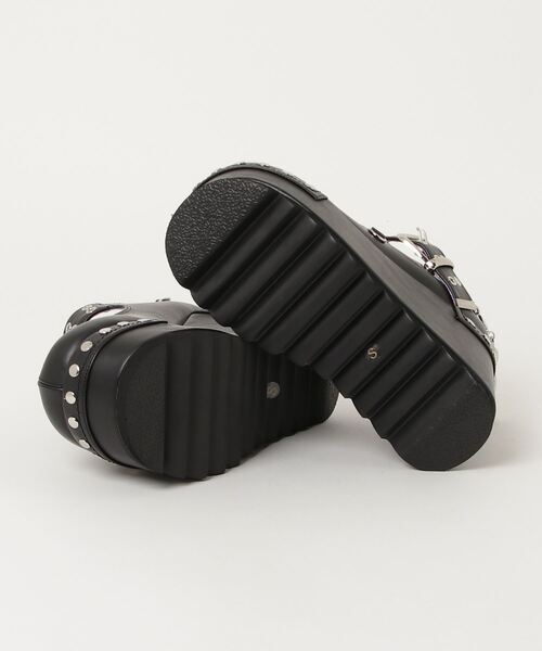 「YOSUKE」 シューズ M ブラック レディース_画像3