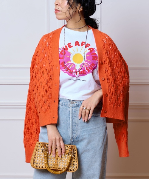 「IENA LA BOUCLE」 ニットカーディガン - ブルー レディース_画像2