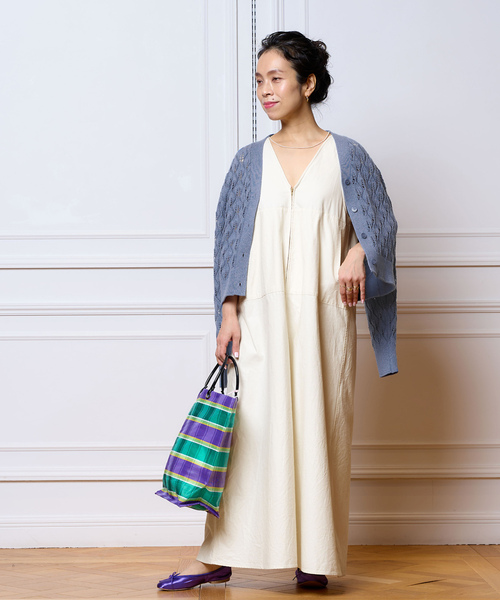 「IENA LA BOUCLE」 ニットカーディガン - ブルー レディース_画像7