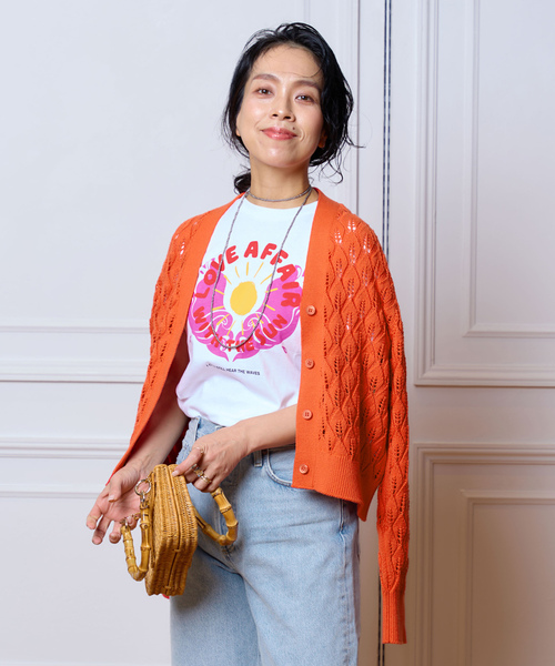 「IENA LA BOUCLE」 ニットカーディガン - ブルー レディース_画像9