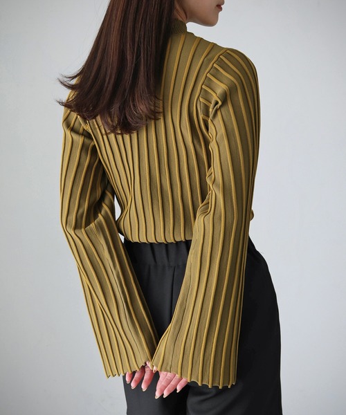 「cheriella」 長袖ニット M ブルー レディース_画像7