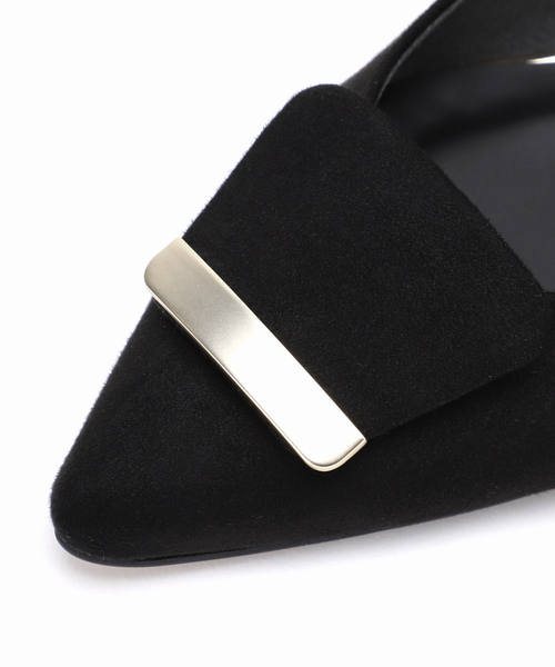 「LE TALON」 フラットパンプス 23.5cm グレー レディース_画像9