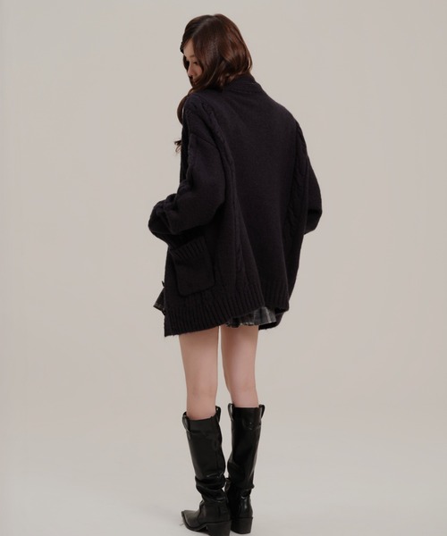 Silentand カーディガン Merci Wrap Knit Cardigan レディース