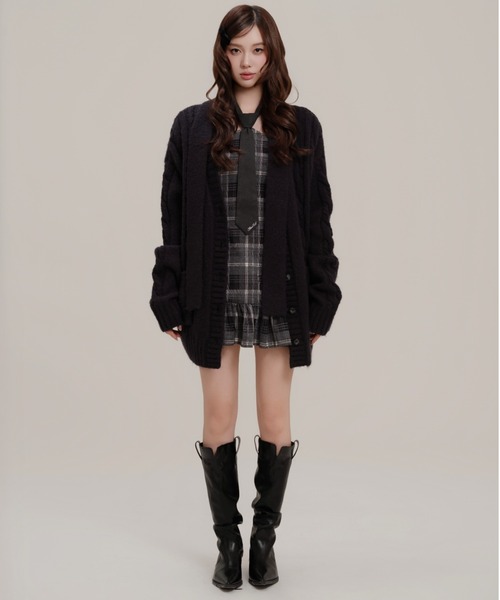 トップス silentand Merci Wrap Knit Cardigan Silentand カーディガン Merci Wrap Knit Cardigan レディース