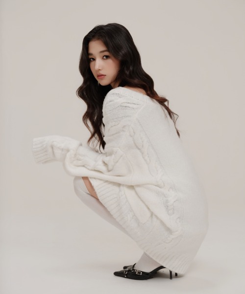Silentand カーディガン Merci Wrap Knit Cardigan レディース