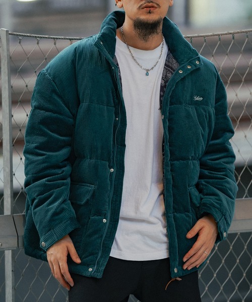 「Subciety」 ダウンジャケット LARGE ブルー メンズ