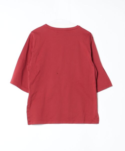 「Room no.8」 7分袖カットソー FREE レッド レディース_画像2