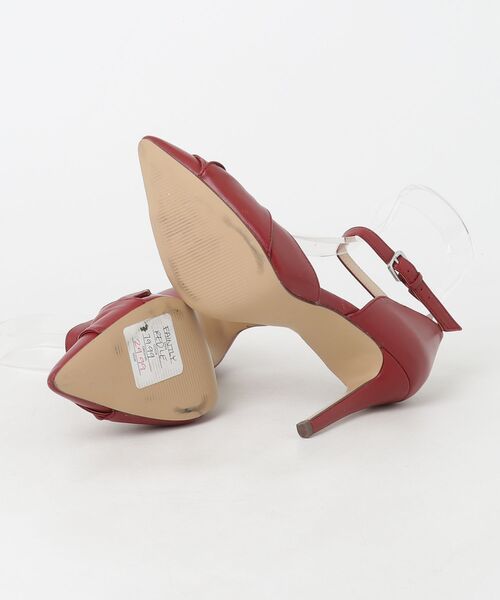 「NINE WEST」 ヒールサンダル - レッド レディース_画像3